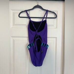 Purple Jolyn Gavin Suit with back detailing